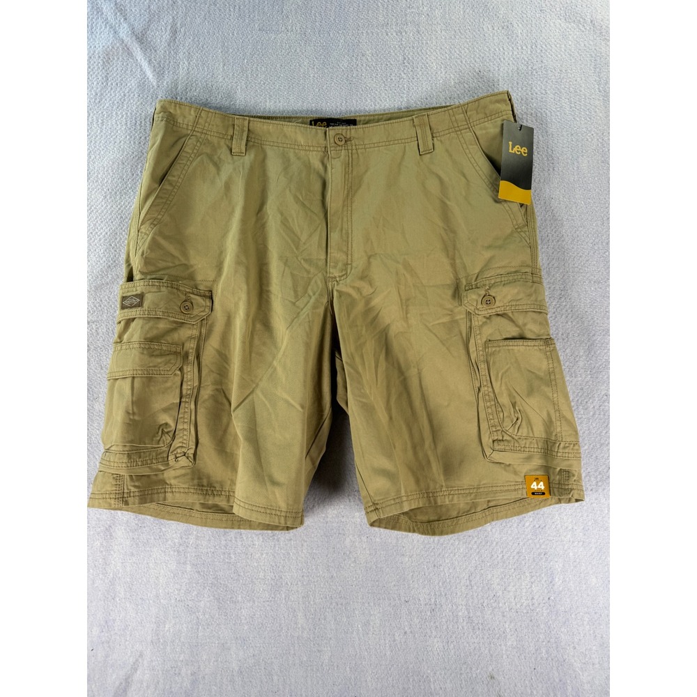Lee Dungarees Mens Khaki Cargo Shorts Size 44 NWT Cotton Tan 102283322